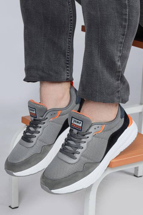 28040 Gri - Lacivert Erkek Sneaker Günlük Spor Ayakkabı - 3