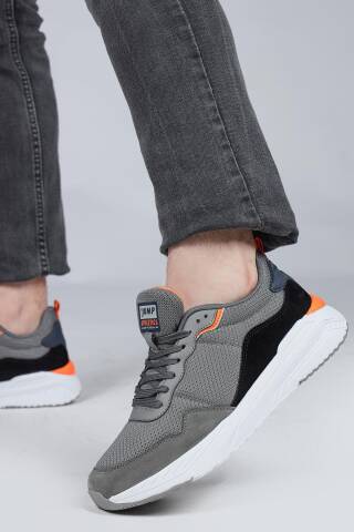 28040 Gri - Lacivert Erkek Sneaker Günlük Spor Ayakkabı - 4