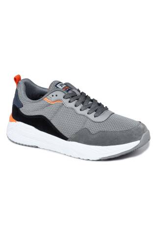 28040 Gri - Lacivert Erkek Sneaker Günlük Spor Ayakkabı - 6