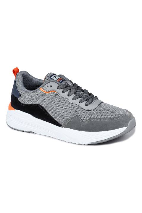 28040 Gri - Lacivert Erkek Sneaker Günlük Spor Ayakkabı - 6