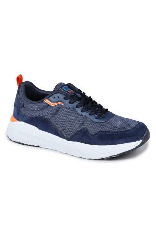 28040 Lacivert - Turuncu Erkek Sneaker Günlük Spor Ayakkabı - 5