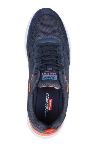 28040 Lacivert - Turuncu Erkek Sneaker Günlük Spor Ayakkabı - 6