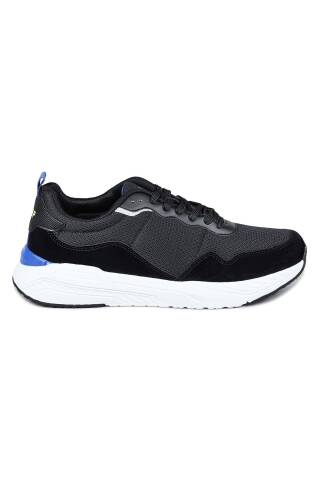 28040 Siyah - Gri Erkek Sneaker Günlük Spor Ayakkabı 
