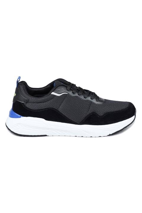 28040 Siyah - Gri Erkek Sneaker Günlük Spor Ayakkabı - 1