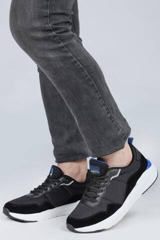 28040 Siyah - Gri Erkek Sneaker Günlük Spor Ayakkabı - 2