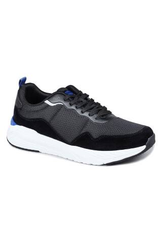 28040 Siyah - Gri Erkek Sneaker Günlük Spor Ayakkabı - 5