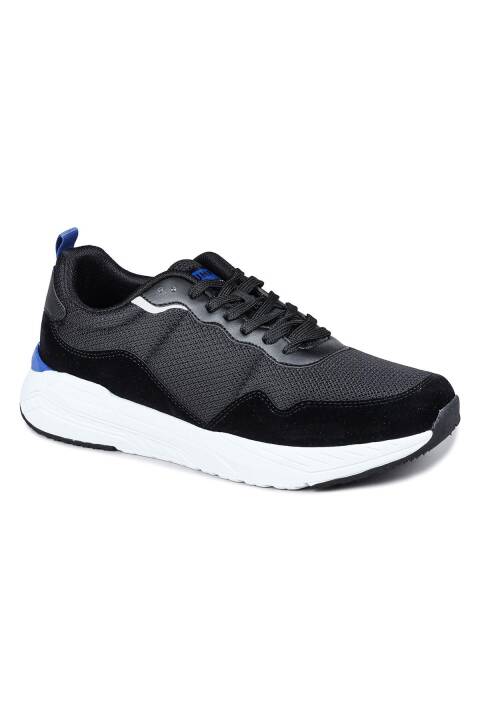 28040 Siyah - Gri Erkek Sneaker Günlük Spor Ayakkabı - 5