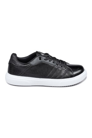 28054 Siyah - Beyaz Kadın Sneaker Günlük Spor Ayakkabı - Jump