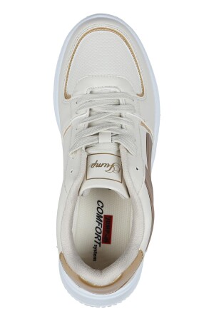 28063 Bej - Beyaz Kadın Sneaker Günlük Spor Ayakkabı - 7