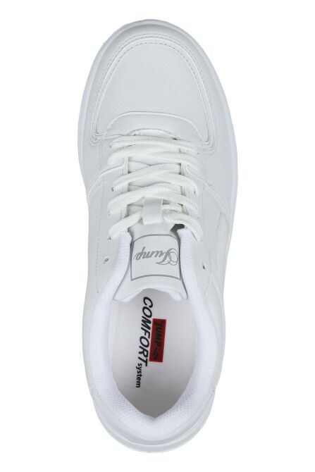28063 Beyaz Kadın Sneaker Günlük Spor Ayakkabı - 7