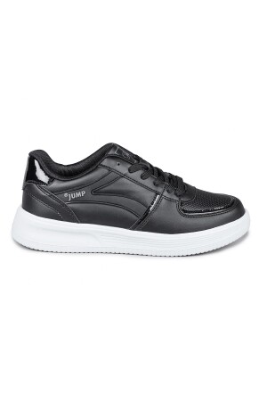 28063 Siyah - Beyaz Kadın Sneaker Günlük Spor Ayakkabı - Jump