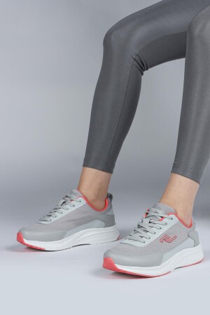28086 Gri - Somon Pembe Kadın Sneaker Günlük Spor Ayakkabı - 4