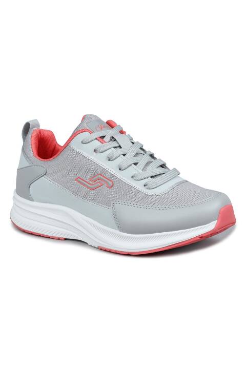 28086 Gri - Somon Pembe Kadın Sneaker Günlük Spor Ayakkabı - 6