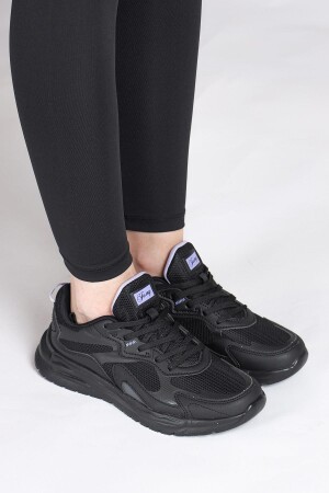 28099 Siyah - Beyaz Kadın Sneaker Günlük Spor Ayakkabı - 3