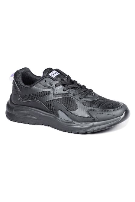 28099 Siyah - Beyaz Kadın Sneaker Günlük Spor Ayakkabı - 5