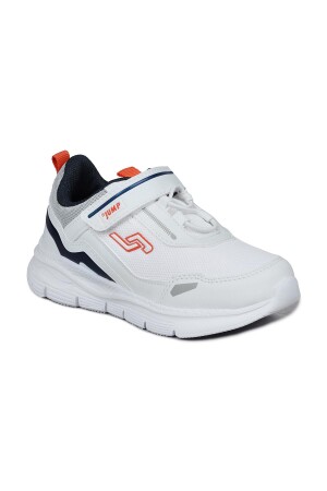 28101 Cırtlı Beyaz - Lacivert Üniseks Çocuk Sneaker Günlük Spor Ayakkabı - 6