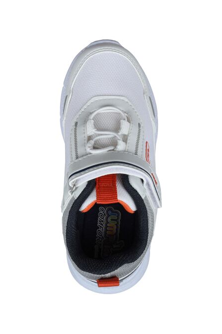28101 Cırtlı Beyaz - Lacivert Üniseks Çocuk Sneaker Günlük Spor Ayakkabı - 7