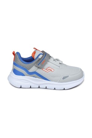 28101 Cırtlı Gri - Mavi Üniseks Çocuk Sneaker Günlük Spor Ayakkabı - 1