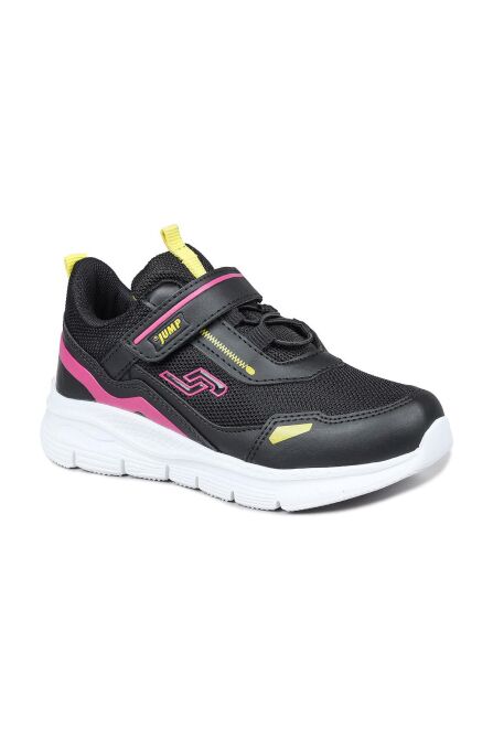 28101 Cırtlı Siyah - Fuşya Kız Çocuk Sneaker Günlük Spor Ayakkabı - 5