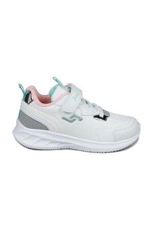28106 Cırtlı Beyaz - Somon Kız Çocuk Sneaker Günlük Spor Ayakkabı 