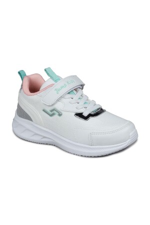 28106 Cırtlı Beyaz - Somon Kız Çocuk Sneaker Günlük Spor Ayakkabı - 6