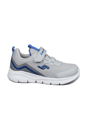 28102 Cırtlı Gri - Mavi Erkek Çocuk Sneaker Günlük Spor Ayakkabı 