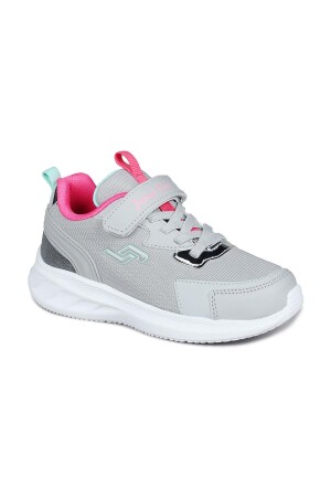 28106 Cırtlı Gri - Pembe Kız Çocuk Sneaker Günlük Spor Ayakkabı - 6