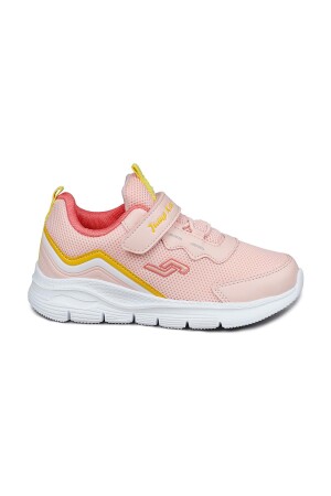 28102 Cırtlı Somon Pembe - Sarı Kız Çocuk Sneaker Günlük Spor Ayakkabı - 1