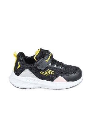 28110 Cırtlı Siyah Kız Çocuk Sneaker Günlük Spor Ayakkabı 