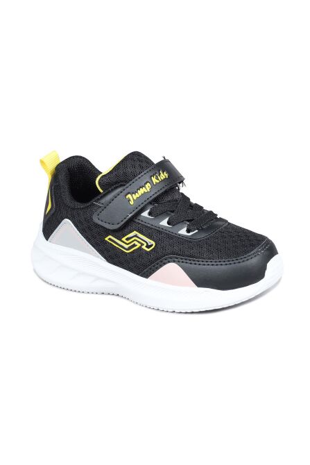 28110 Cırtlı Siyah Kız Çocuk Sneaker Günlük Spor Ayakkabı - 2