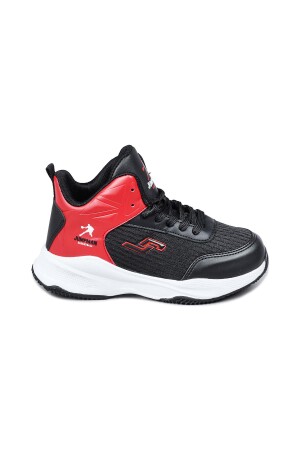 28119 Siyah - Kırmızı Üniseks Çocuk Basketbol Spor Ayakkabısı - Jump