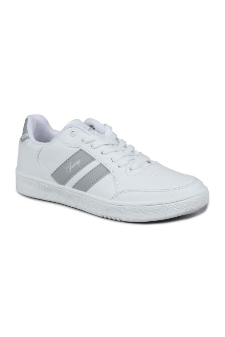 28147 Beyaz - Gri Kadın Sneaker Günlük Spor Ayakkabı - 5