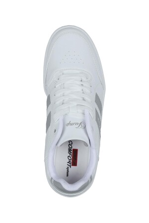 28147 Beyaz - Gri Kadın Sneaker Günlük Spor Ayakkabı - 6