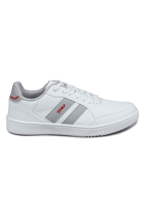 28164 Beyaz - Gri Erkek Sneaker Günlük Spor Ayakkabı 