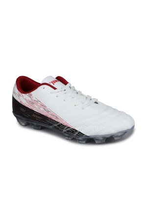 28221 Beyaz - Siyah Çim Halı Saha Krampon Futbol Ayakkabısı - Jump (1)