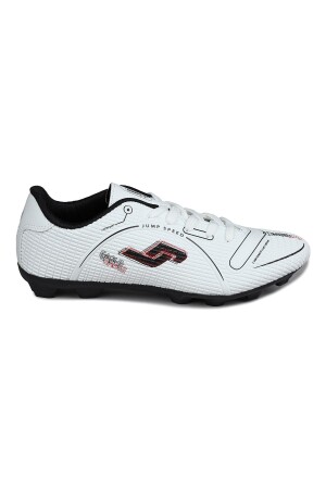 28223 Beyaz - Kırmızı Çim Halı Saha Krampon Futbol Ayakkabısı - 1