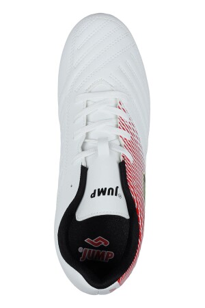 28224 Beyaz - Kırmızı Çim - Halı Saha Krampon Futbol Ayakkabısı - 3
