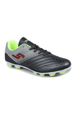 28224 Siyah - Yeşil Çim Halı Saha Krampon Futbol Ayakkabısı - Jump (1)