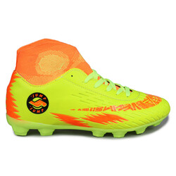 Jump 28224 Gri - Neon Sarı Halı Saha Krampon Futbol Ayakkabısı. 2