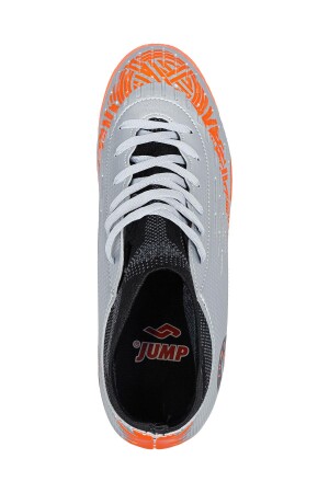 28366 Çoraplı Gümüş Rengi Halı Saha Krampon Futbol Ayakkabısı - 3