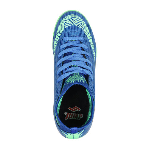 Jump 28366 Saks Mavi - Yeşil Halı Saha Çoraplı Krampon Futbol Ayakkabısı. 3