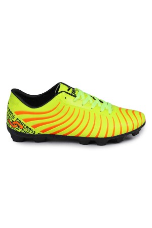 28367 Neon Sarı - Turuncu Çim Halı Saha Krampon Futbol Ayakkabısı - 1