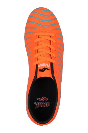 28367 Turuncu - Mavi Çim Halı Saha Krampon Futbol Ayakkabısı - 3