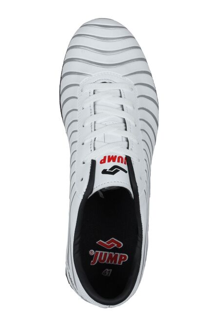 28368 Beyaz - Gümüş Rengi Halı Saha Krampon Futbol Ayakkabısı - 3