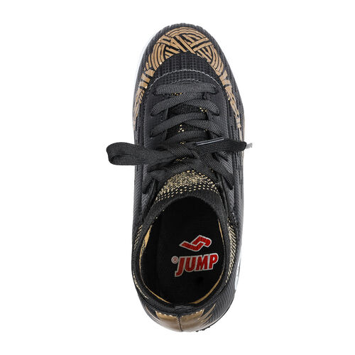 Jump 28382 Siyah - Altın Rengi Halı Saha Çoraplı Çocuk Krampon Futbol Ayakkabısı. 3
