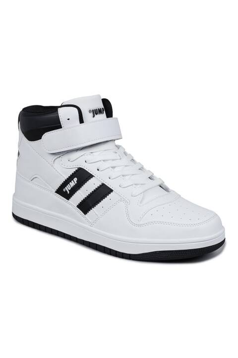 28504 Yüksek Bilekli Beyaz - Siyah Erkek Sneaker Günlük Spor Ayakkabı - 7