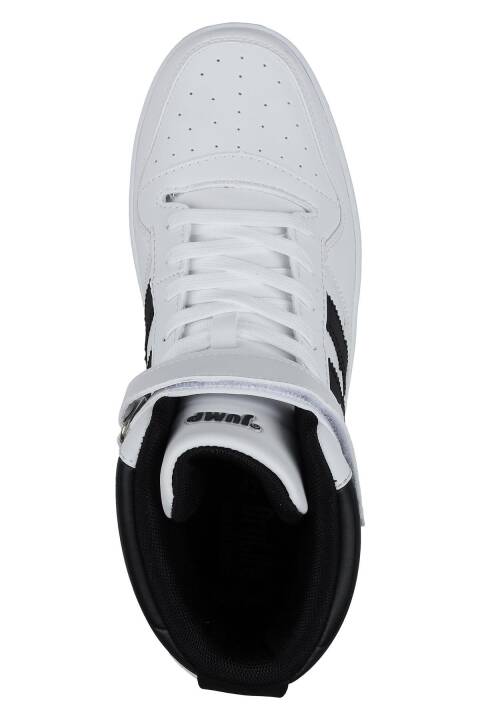28504 Yüksek Bilekli Beyaz - Siyah Erkek Sneaker Günlük Spor Ayakkabı - 8