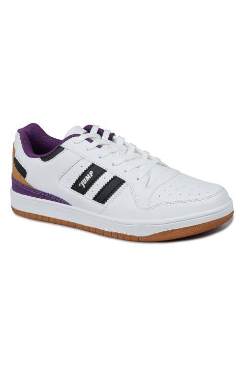 28505 Beyaz - Siyah - Mor Erkek Sneaker Günlük Spor Ayakkabı - 7