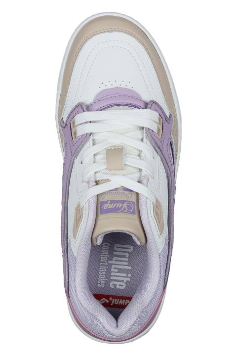 28520 Beyaz - Bej - Lika Kadın Sneaker Günlük Spor Ayakkabı - 4