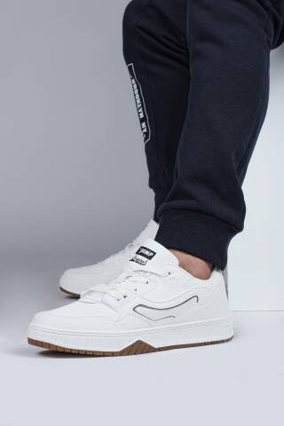 28520 Beyaz Erkek Sneaker Günlük Spor Ayakkabı - Jump (1)